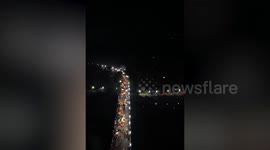 Crowds flee as elephants go out-of-control at festival in India
