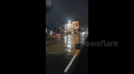 Overnight rainfall triggers flooding in Nairobi