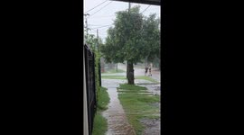 Rainy day joy: embracing childhood bliss