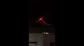 Fiery flow: Mount Etna erupts in Catania, Italy