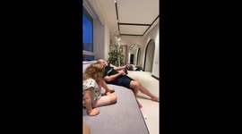 Bottle cannon backfires in hilarious mishap