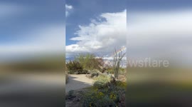 Anza-Borrego Desert State Park Captures Stunning Rainbow in Borrego Springs, CA, USA