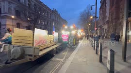 British farmers brought Westminster to stand still with tractors