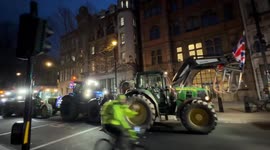 Farmers Protest with Tractor Rally in London