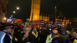 Police threaten to ARREST Piers Corbyn if he doesn't stop using his megaphone near Parliament Square
