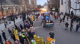 Over 100 Tractors Arrive in Parliament Square for Go-Slow Protest Against UK Government