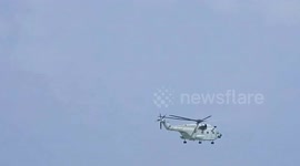 Chinese helicopter 'harasses Filipino researchers' conducting survey off island