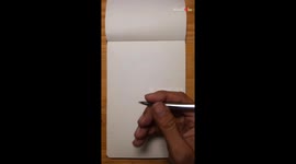 Artist embraces the imperfection in the art of ballpoint portrait sketching