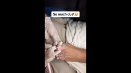 Nail tech gives a tutorial on how to give french tips using acrylics on a customers toes