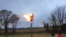 Beacon lit in Wales to mark Queen's 90th birthday