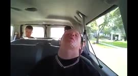 Baseball players scare teammate on the way back from the game