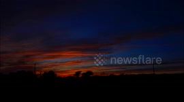 STUNNING RED SUNSET & SUNDOG OVER DONEGAL