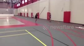 Epic pole vault fail