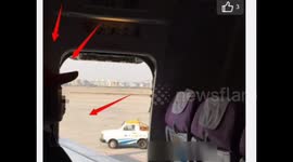 Man opens door on airplane because he is afraid of airsickness