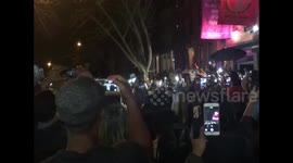Hundreds of Prince fans gather around Spike Lee for tribute