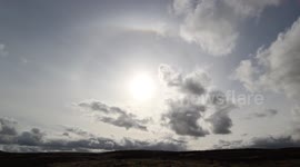 Sun halo appears above Northern Ireland