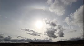 Sun halo appears above Northern Ireland