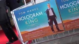 Tom Hanks meets fans at premiere of A Hologram For The King in London