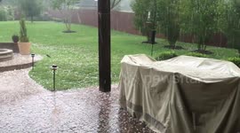 Hail in San Antonio, Texas 4/25/2016