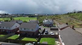 Drone Footage Of Big Storm Clouds/Hail Passing Shower Over Maghera This Afternoon!