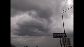 Developing mesocyclone in northwestern Missouri