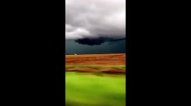 Wall cloud near Wichita, Kansas 4-26-16