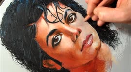 Drawing Michael Jackson Portrait the King of Pop ♕ by Vamos