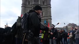 May day anarchists march