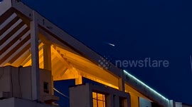 Unidentified illuminating object spotted soaring through northern China skies