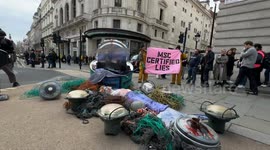 Protest against Industrial fishing in London