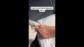 Learn to do French tips with me