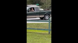 Truck Pulls Mobile Home