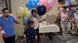 Dad Blows The Gender Reveal
