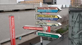 Lots of places to go outside of the National Theatre, London, United Kingdom