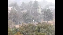 US: Storm System With Snow Moved Through Arizona