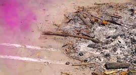 India celebrates spring with food, music and colour of Holi festival in New Delhi