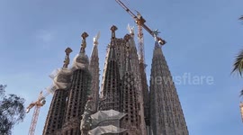 Famous Sagrada Familia will finally be completed in 2026 in Barcelona, Spain
