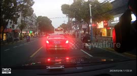 Electric Bicycles Traffic Accident in Huangpu, China