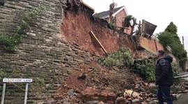 Dad facing £400k bill after ancient castle wall collapses outside his home