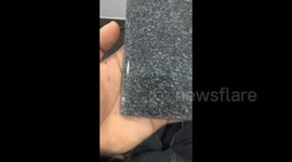 Broken Screen Resembles Marble in Ganzhou, China