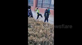 Friendly Game at a School in Ningxia, China