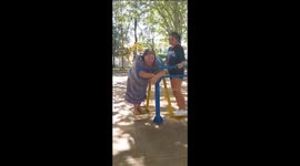 Woman Loses Her Teeth Trying to Exercise on Playground Equipment
