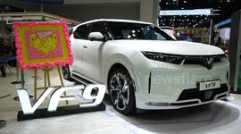 Vietnamese car maker VinFast displays vehicles at Bangkok International Motor Show