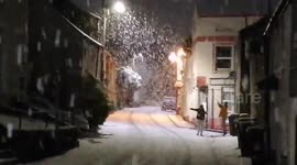 Storm Nelson: Heavy snow falls on Devon ahead of Easter weekend