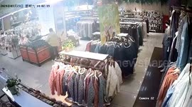Shopping mall floor collapses, swallowing customer in China
