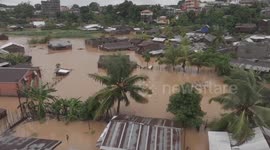 Cyclone Gamane: Drone footage reveals flooding in Madagascar's Diana region