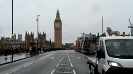 A Grey and Cloudy Day on Westminster Bridge, London, United Kingdom