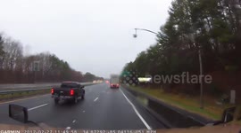 Distracted Truck Driver Causes Wreck
