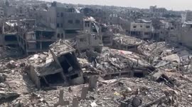 Extensive destruction caused by Israeli airstrikes in Gaza
