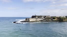 View of El Morro in Old San Juan, Puerto Rico from a Departing Cruise Ship